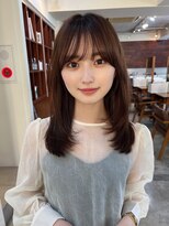 ガーデン 渋谷(GARDEN) くびレイヤー前髪ありイメチェンアンブレラカラーこなれミディ