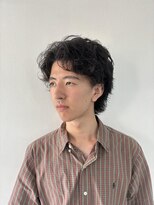 アオ(AO。)&nbsp;メンズミディアム/メンズウルフ/くせ毛活かしカット/元町