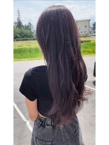 美容室 メザミー MESAMIES 20代30代40代アッシュブラウンシースルーバングなみなみウェーブ