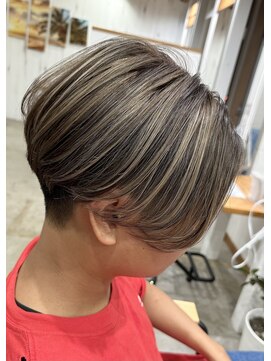 サニー サイド(Sunny Side) メンズカット×バレイヤージュ