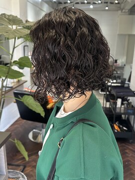 ラレイ ハラジュク(Lalei harajuku) 【白石】ボブパーマ/スパイラルパーマ/ウェーブヘア/原宿