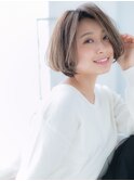センター北/髪質改善/細めハイライト×ワンカールワンレンボブj