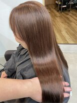 オリビアヘアー(OLIVIA HAIR) 赤みブラウンでツヤ感アップ｜大人ナチュラル