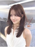 レイヤーカット ワンカール 薄め前髪【MAEUL luna 桔川】
