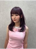 顔型別ヘアスタイル特集 /チェリーブラウン /ミニウルフ/北九州