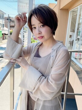 ハピネス 王寺店(Happiness) 明るめ丸みショート　奈良　王寺ショート　20代30代40代