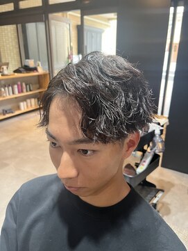 スウェル 柏店(Swell) MEN’S HAIR/ブルーブラック/フェザーパーマ/柏