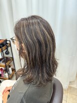 アッシュ 久が原店(Ash)&nbsp;脱白髪染めハイライトによる【白髪ぼかし】