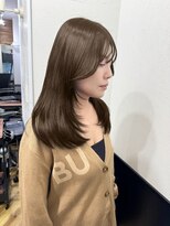 ラグナ(LAGUNA)&nbsp;オリーブブラウン/ブリーチなしダブルカラー/レイヤー/ロング