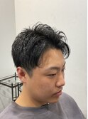 冬もスッキリ！　”　かき上げアップバング　”