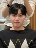 【石山】狭目の分け目が気分！ダウンパーマ綺麗に
