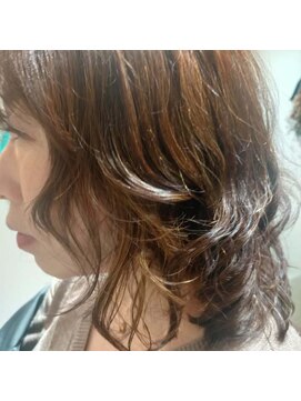 ミディアムインナ-グラデ-ションカラ-