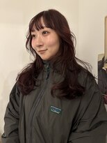 ニーム(nimes)&nbsp;レイヤーカットワインレッドバーガンディ