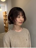 【マユコ】大人ガーリー外ハネボブデジタルパーマイメチェン
