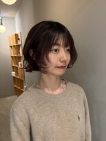 サンプラス(san+)&nbsp;【マユコ】大人ガーリー外ハネボブデジタルパーマイメチェン