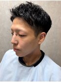 フェードカット 刈り上げ メンズショート アップバング 20代