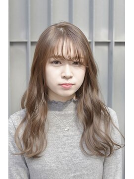 ブロック(BLOCK) シースルーバング抜け感たっぷりフォギーベージュ