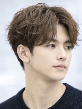 ムーン 仙台一番町店(OON) メンズ/センターパート/マッシュ/韓国楓パーマ/ニュアンスパーマ