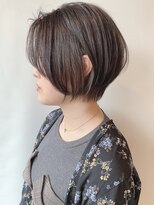 ステアケース ギンザセブン(stair:case ginza7)&nbsp;前下がりまとまるショートボブ時短ヘア