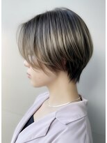グラムビューティー 足利(gram beauty)&nbsp;40代50代◎白髪ぼかしハイライト×前下がりショート春カラー