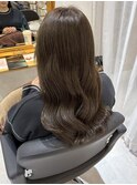 くすみグレージュ明感カラーとAujuaトリートメント