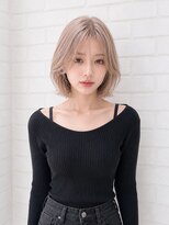 アース 宮崎昭栄店(EARTH) ブリーチカラーで叶える、透明感たっぷりミルクティーベージュ♪