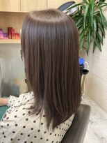ウイバイファースト(u'i by first)&nbsp;ナチュラルな艶感で魅せる♪透明感ブラウンのセミロング