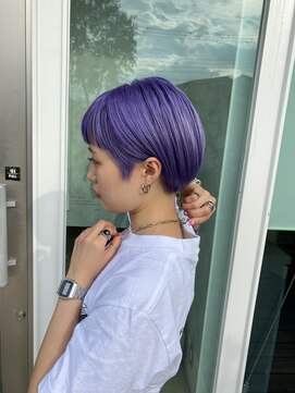ディプティック ヘアー チェンジ ミュージアム(diptych Hair Change Museum) パープルカラー／ブルーパープル／ショートヘア