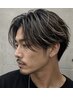 【青木指名限定】立体感バレイヤージュカラー＋メンズカット[名駅/フェード]