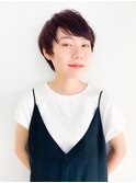 【yuka】暖色ダークトーンショート20代30代40代