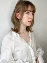 【山田】くびれ外ハネレイヤーボブディニュアンスカラー