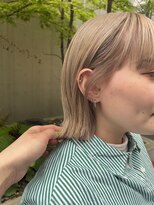ロンドルーチェ 心斎橋(Lond luce)&nbsp;ダークアッシュ/ミディアムレイヤーカット［髪質改善/縮毛矯正］