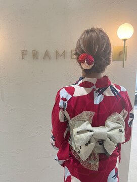 フレーム ヘア ルーム 天王寺駅前店(FRAME hair room) 浴衣ヘアアレンジ
