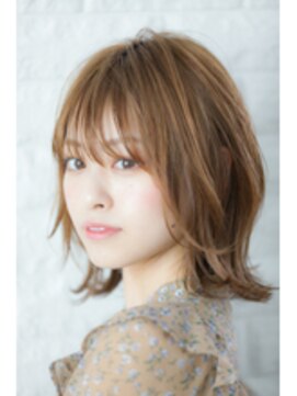 クシュ 所沢西口プロぺ通り(kusyu... ) ペールベージュセクションカラーグラデーションカラー外ハネボブ