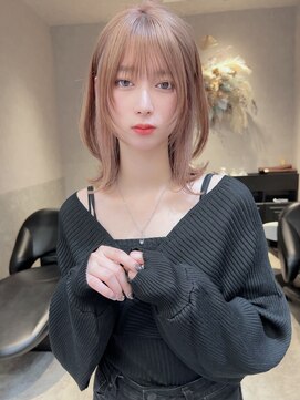 ロンド レア 天神大名店(Lond Le’a) インナーカラー/イヤリングカラー/ミルクティー/ケアブリーチ/