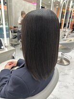 ロンドルーチェ 心斎橋(Lond luce)&nbsp;ダークアッシュ/ミディアムレイヤーカット［髪質改善/縮毛矯正］