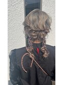 ツインテールアレンジ／ヘアアレンジ／ヘアセット