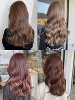 美容室フルール&nbsp;20代30代40代髪質改善カラーショコラアッシュ艶感ロブヘアー