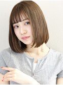 フルバング 似合わせ イメチェンヘアスタイル ハッシュカット