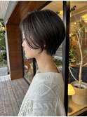 大人かわいい耳掛けショート