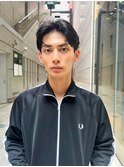 艶センターパートニュアンスパーマカルマパーマダークアッシュ