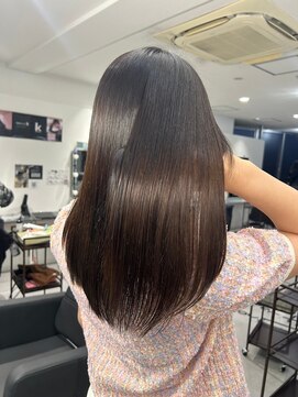 キング 枚方店(K!ng) ハイライトカラーミルクティーベージュケアブリーチダブルカラー