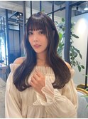 韓国風耳かけウェーブ 髪質改善トリートメント
