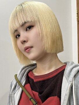 サクラ オモテサンドウ(SAKURA) 抜きっぱなし×丸くならないぷつっっとボブ　表参道美容院