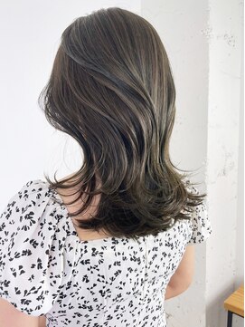 アルバム 新宿(ALBUM SHINJUKU) 小顔秋色オリーブカラー透明感カラーボブルフ_ba529011