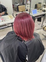 アジールヘア 所沢プロペ通り店(agir hair)&nbsp;ショートヘアホワイトピンク小顔レイヤーケアブリーチ所沢韓国