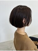 切りっぱなしのミニボブ
