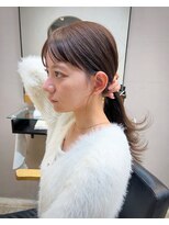 アスラン(ASLAN)&nbsp;【aslan】結んで可愛い顔周り/ミントアッシュ/顔周りレイヤー