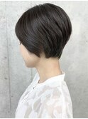 <大人女子前下がりマッシュショートひし形ショートボブ30代40代1