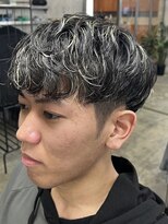 ロンド ローガン 名駅(Lond LOGAN)&nbsp;ニュアンスパーマ　ホワイトメッシュ